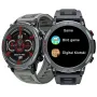LOKMAT ZEUS 4 PRO 1.43inch AMOLED Display 5ATM Waterproof AI Voice Assistant bluetooth Call Heart Rate Blood Pressure Blood Oxygen Monitor Sleep Monitoring Body Temperature Detection Multi-sport Modes Music Playback Smart Watch