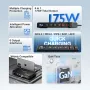 [GaN Tech] Blitzwolf? BW-S30 175W 6 Portlu USB PD Şarj Cihazı 4USB-C+2USB-A QC PD Dijital Ekranlı Hızlı Şarj Masaüstü Şarj İstasyonu iPhone 16 16 Pro 15 14 13 Pro Max MacBook Pro Airpods Apple Watch