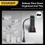 [GaN Tech] ESSAGER YMX-320W 320W 8-Port USB PD Charger 4USB-A+4USB-C PD3.0 QC4.0 PPS SCP AFC FCP Fast Charging Desktop Charging Station EU Plug for iPhone 16 15 Pro 14 13 Pro Max for Samsung Galaxy Z Flip6 for Xiaomi MIX Fold4