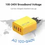 4-Port USB PD Charger Dual USB-A+Dual USB-C PD QC3.0 Fast Charging Wall Charger Adapter EU Plug US Plug for iPhone 15 14 13 for Huawei Pura 70 Ultra for Xiaomi MIX Fold4 for Samsung Galaxy Z Flip6