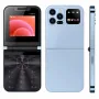 i15 Pro Mini 2G GSM 2.4 Inch Dual SIM Card FM Big Buttons Speed LED Flashlight Foldable Flip Mobile Phone