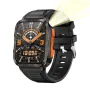 Senbono KT79 1.96inch HD Screen IPX8-3ATM Waterproof SOS Flashlight bluetooth Call Heart Rate Blood Pressure Blood Oxygen Monitor Sleep Monitoring Women's Health Multi-sport Modes Music Playback Smart Watch