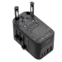 Blitzwolf BW-TA2 5-in-1 Universal Travel Adapter with GaN 100W Fast Charging 2 USB-C 2 USB-A All-in-one Wall Charger for USA EU UK AUS AC Outlet Converter Socket