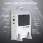 [USA Direct]1000W 1075Wh El Tipi Taşınabilir Güç İstasyonu LCD Ekranlı UPS Yedek Güç Kaynağı 2*DC 12V/10A / USB 5B/2.4A / 18W QC3.0 / PD100W USB-C / CigaretteDC 12V/10A Çıkışı RC İHA'lar Açık Hava Kamp Seyahat Acil Durum için