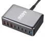 [GaN Tech] Bakeey YMX-440W 440W 8-Port USB PD Charger 3USB-A+5USB-C PD QC Fast Charging Desktop Charging Station EU Plug US Plug for iPhone 15 14 13 Pro for Huawei Nova Flip for Xiaomi MIX Fold4 for MacBook Pro