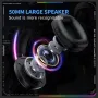 ONIKUMA X33 RGB Gaming Headset Wired Earphone 50mm Large Driver Unit Virtual Surround Sound Adaptive Headband Ergonomics USB E-sports Gamer Headphones with Omnidirectional HD Microphone