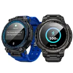 LOKMAT ATTACK MAX 1.53inch HD Screen Compass AI Voice Assistant 5ATM&IP68 Waterproof bluetooth Call Heart Rate Blood Pressure Blood Oxygen Monitor Sleep Monitoring Women's Health Multi-sport Modes Music Playback Smart Watch