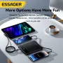 Essager PB905 120W 18,5Wh 20000mAh LED Display Digital Power Bank Cabo Tipo C + IP integrado Fonte de alimentação de bateria externa com 2 entradas e 5 saídas Suporte PD2.0 QC3.0 FCP SPC AFC Carregamento rápido para iPhone 16 Pro 15 14 Pro Max para Huawei