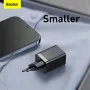 Baseus 30W 2-portowa ładowarka USB PD USB-A + USB-C PD3.0 QC3.0 Apple2.4 BC1.2 Szybka ładowarka ścienna Adapter wtyczki UE do iPhone'a 15 14 13 do Huawei Mate60 Pro do Samsunga Galaxy S24 do Xiaomi 14pro