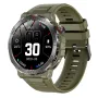 MK68 1,43 inch AMOLED-scherm Kompas Bluetooth-oproep Hartslagmeter Bloedzuurstofmeter Stresstest Vrouwen Gezondheid Slaapmonitoring Multisportmodi Muziek afspelen IP68 waterdicht smartwatch