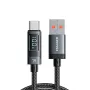 Cabo USB-A para Tipo C ESSAGER 7A QC de carregamento rápido com núcleo de cobre e transmissão de dados de 1 m/2 m de comprimento para iPhone 15 15 Plus, Samsung Galaxy Z Flip4, Huawei Mate 60 Pro e Xiaomi 13pro