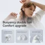 Sanag S2Pro Akıllı Ekran Kulaklık Kablosuz Bluetooth Kulaklık Yüksek Çözünürlüklü Ses DT6.0 Gürültü Önleyici Gürültü Önleme 45H Oynatma Kulaklık Bulucu Kulak Klipsleri Spor Kulaklıkları