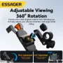 ESSAGER ES-ZJ28 Universal Bike Phone Holder Handlebar/Rearview Mirror Mount Bracket 360° Rotation for 4.7-6.7inch Mobile Phone Stand Shockproof Bracket