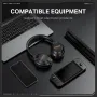 ONIKUMA GT811 bluetooth 5.4 Gaming Headset Dual Noise Reduction Headphone ANC ENC Noise Cancelling 40mm Horn 55H Playback 60ms Low Game Delay Support 3.5mm Wired Connection On-ear E-sports Headphones