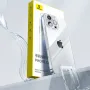 Baseus Simple Series Capa transparente para celular para iPhone 16 Pro Max, capa protetora à prova de choque com airbag para iPhone 16 Plus, capa de silicone TPU macio resistente a óleo