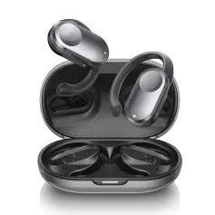 Cuffie auricolari aperte BlitzMax BM-CT1, auricolari Bluetooth, driver grandi da 16,2 mm, bassi, batteria a lunga durata da 50 ore, chiamate ENC HD, auricolari flessibili e comodi da indossare, auricolari.