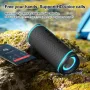 EBS-609 bluetooth 5.3 Speaker Dual Speaker+Dual Diaphragm Deep Bass RGB Light Hands-free Call Outdoors Portable Speaker