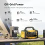 [USA Direct]PYS-PEI 300W/600W/1000W 299,5Wh/655Wh/1024Wh El Feneri Dijital Ekranlı Taşınabilir Açık Hava Güç İstasyonu Yedek Lityum Pil Güç Kaynağı AC/DC/USB/PD Tip-C Çıkışlı Jeneratör Karavan Kamp Seyahat Acil Durum