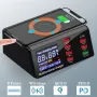 Carregador USB PD3.0 QC3.0 de 100 W com 8 portas Bakeey, estação de carregamento de mesa, carregador inteligente, carregador sem fio de 10 W, base de carregamento para iPhone 11 SE 2020, Huawei