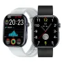 ET587 1.96inch AMOLED Display ECG Function Micro-physical Examination SOS Emergency bluetooth Call Heart Rate Blood Pressure Blood Oxygen Monitor Sleep Body Temperature Measurement Women's Health Multi-sport Modes IP68 Waterproof Smart Watch
