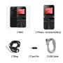 i15 Pro Mini 2G GSM 2.4 Inch Dual SIM Card FM Big Buttons Speed LED Flashlight Foldable Flip Mobile Phone
