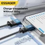 ESSAGER ES-X49 3A 65W USB-A/Type-C to Type-C/iP кабель для быстрой зарядки и передачи данных медный сердечник длиной 1 м для iPhone 15 14 13 для Huawei Mate60 Pro для Samsung Galaxy Z Flip4 для Xiaomi 13pro
