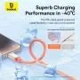 كابل Baseus 0¡ãC Series PD20W Type-C إلى iP للشحن السريع ونقل البيانات، خط نحاسي مطلي بالقصدير بطول 1 متر/2 متر لهاتف iPhone 15 15 Plus 15 Pro 15 Pro Max 14 13 وiPad Pr