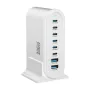 [GaN Tech] Bakeey YMX-986 286W 8-Port USB PD Charger 2USB-A+6USB-C PD QC Fast Charging Desktop Charging Station EU Plug US Plug for iPhone 15 14 13 Pro for Xiaomi MIX Fold 4 for Samsung Galaxy Z Flip6 for Huawei Nova Flip