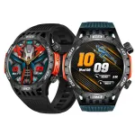 HT22 1.46inch HD Screen Flashlight Compass SOS Emergency Call 450mAh Battery bluetooth Call Heart Rate Blood Pressure Monitor Sleep Monitoring Breathe Training Multi-sport Modes 10M Waterproof Smart Watch