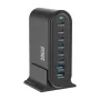 [GaN Tech] Bakeey YMX-986 286W 8-Port USB PD Charger 2USB-A+6USB-C PD QC Fast Charging Desktop Charging Station EU Plug US Plug for iPhone 15 14 13 Pro for Xiaomi MIX Fold 4 for Samsung Galaxy Z Flip6 for Huawei Nova Flip