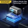 [GaN Tech] Carregador USB PD ESSAGER ES-CD35 de 67 W com 4 portas 2USB-A+2USB-C PD3.0 QC4.0 AFC FCP SCP PPS BC1.2 DCP Apple2.4A Adaptador de carregador de parede de carregamento rápido com plugue UE e plugue EUA com cabo de alimentação C8 de 1 m