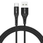 USLION 3A Type C High Density Weaving Fast Charging Data Cable For Samsung Galaxy S22 S22 Ultra Galaxy Z Flip 4 For Xiaomi Mi 12T Redmi Note 12 Huawei P50