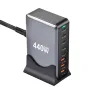 [GaN Tech] Bakeey YMX-440W 440W 8-Port USB PD Charger 3USB-A+5USB-C PD QC Fast Charging Desktop Charging Station EU Plug US Plug for iPhone 15 14 13 Pro for Huawei Nova Flip for Xiaomi MIX Fold4 for MacBook Pro
