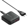 [GaN Tech] Toocki P100BD12C2A0 100W 4-Port USB PD Charger 2USB-C+2USB-A Fast Charging Desktop Charging Station EU Plug US Plug for iPhone 16 15 14 13 Pro for Huawei Mate XT for Xiaomi MIX Fold4 for Samsung Galaxy Z Fold6