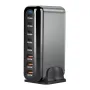 [GaN Tech]Bakeey YMX-908-600W 600W 8-Port USB PD Charger 5USB-C+3USB-A QC PD Fast Charging Desktop Charging Station EU Plug US Plug for iPhone 16 16 Pro 15 14 13 Pro Max for Huawei Mate XT for Xiaomi 15pro