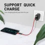 USLION 3A Type C High Density Weaving Fast Charging Data Cable For Samsung Galaxy S22 S22 Ultra Galaxy Z Flip 4 For Xiaomi Mi 12T Redmi Note 12 Huawei P50