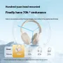 Havit H655BT Wireless ANC Headphone bluetooth Headset -40dB Active Noise Cancelling AI Call Noise Reduction 40mm Titanium-plated Diaphragm 70H Playback 38ms Low Game Delay Support 3.5mm Audio On-ear Headphones