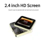 i19 Pro Mini 2G GSM 2.4 pous doub SIM Kat Doub Standby 1050mAh FM Vibration Gran Bouton Slide Bouton Mobil telefòn ak Doub dirije Flashlight