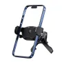 USAMS ZJ077 Mini Black Car Phone Holder Air Vent for 4.7-6.9inch Mobile Phone One-button Locking 360° Sphere Mount Stand