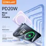 TECLAST X100 Pro 20W 10000mAh Carregador portátil magnético sem fio com 1 entrada e 2 saídas, suporte para carregamento rápido PD/QC/AFC/FCP, suporte integrado para iPhone 16, 15, 14, 13 Pro Max, Huawei Nova Flip e Samsung Galaxy Z Fold6