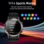 Weofly Explorer 1.43inch AMOLED Display AI Voice Assistant bluetooth Call Heart Rate Blood Pressure Blood Oxygen Monitor Sleep Monitoring Breathing Exercise Female Health Multi-sport Modes IP68 Waterproof Smart Watch