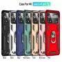 Bakeey for Xiaomi POCO X4 PRO 5G Case Armor Bumpers Shockproof Magnetic with 360 Rotation Finger Ring Holder Stand PC Protective Case Non-Original