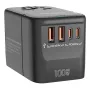 Blitzwolf BW-TA2 5-in-1 Universal Travel Adapter with GaN 100W Fast Charging 2 USB-C 2 USB-A All-in-one Wall Charger for USA EU UK AUS AC Outlet Converter Socket