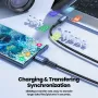 Toocki TQ-X65AC2 100W USB-C to USB-C Cable Fast Charging Data Transmission Copper Core Line 1M/2M Long for iPhone 15 15 Plus for Huawei Pura 70 Ultra for Xiaomi Civi 4 Pro for Samsung Galaxy S24