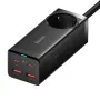 [GaN Tech] Baseus GaN3 pro 100W 5ポート USB PD 充電器 AC+2USB-A+2USB-C QC2.0 3.0 4+ PD3.0 AFC FCP SCP PE PPS Apple 2.4A 急速充電デスクトップ充電ステーション EUプラグ 100W Type-C - Type-C 1.1mケーブル付き