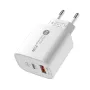 PD20W 2-পোর্ট USB PD চার্জার USB-A+Type-C PD QC3.0 ফাস্ট চার্জিং ওয়াল চার্জার অ্যাডাপ্টার EU প্লাগ আইফোন 15 এর জন্য US প্লাগ 14 13 এর জন্য Huawei Pura 70 Ultra এর জন্য Xiaomi Civi4 Pro এর জন্য Samsung Galaxy S24 এর জন্য