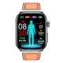 ET588 Display AMOLED da 1,96 pollici Funzione esame microfisico ECG Chiamata Bluetooth Frequenza cardiaca Pressione sanguigna Monitoraggio dell'ossigeno nel sangue Monitoraggio del sonno Misurazione BMI Acido urico Funzione lipidica Esercizio di respirazi