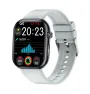 ET587 1.96inch AMOLED Display ECG Function Micro-physical Examination SOS Emergency bluetooth Call Heart Rate Blood Pressure Blood Oxygen Monitor Sleep Body Temperature Measurement Women's Health Multi-sport Modes IP68 Waterproof Smart Watch
