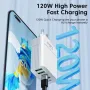5-Port USB PD Charger 3USB-A+2USB-C PD QC3.0 Fast Charging Wall Charger Adapter EU Plug US Plug for iPhone 15 14 13 Pro for Samsung Galaxy Z Flip6 for Huawei Nova Flip for Xiaomi MIX Fold4