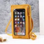 Touch-screen Mobile Phone Shoulder Bag Multi-function One-shoulder Versatile Transparent Mini Bag Zipper Mobile Phone Bag